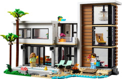 LEGO Creator Modern House, set 3 în 1 pentru a converti într-o casă de oraș sau o cabană în pădure, model de casă, idee de cadou pentru băieți și fete de la 9 ani, jucărie educativă 31153 Seturi de constructie Besuche den LEGO-Store