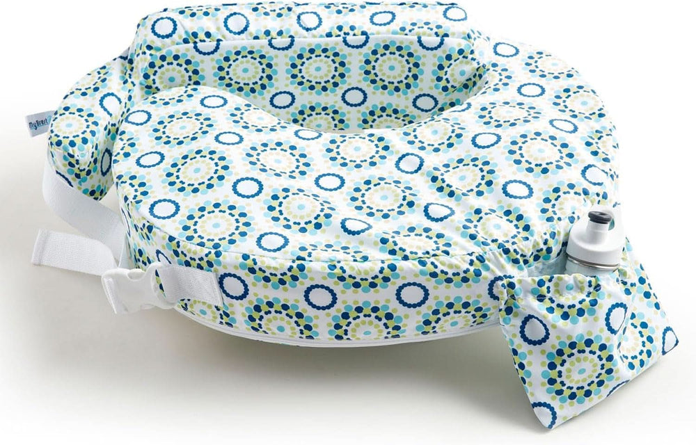 MY BREST FRIEND Baby Wild - Perna americană pentru alăptare, originală, ușor de întreținut Accesorii Hrana si Alaptare Bebe Naty Shop Alb verde albastru turcoaz 57 X 40 X 14 Cm Exterior: 100 poliester / umplutura: spuma 100 poliuretan, spumat la rece