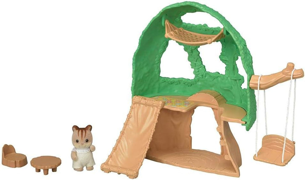 Sylvanian Families 5318 Cabane dans les arbres pour bébé - Ensemble de jeu pour maison de poupée
