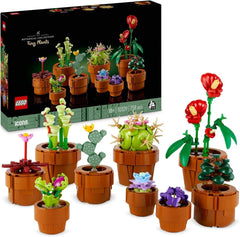 Mini plantes LEGO Icons, 9 fleurs artificielles à construire, ensemble de collection botanique pour adultes avec pots en terre cuite à construire, décorations pour la maison, cadeau pour femmes et hommes 10329 Ensembles de construction Besuche den LEGO-Store Mini plantes