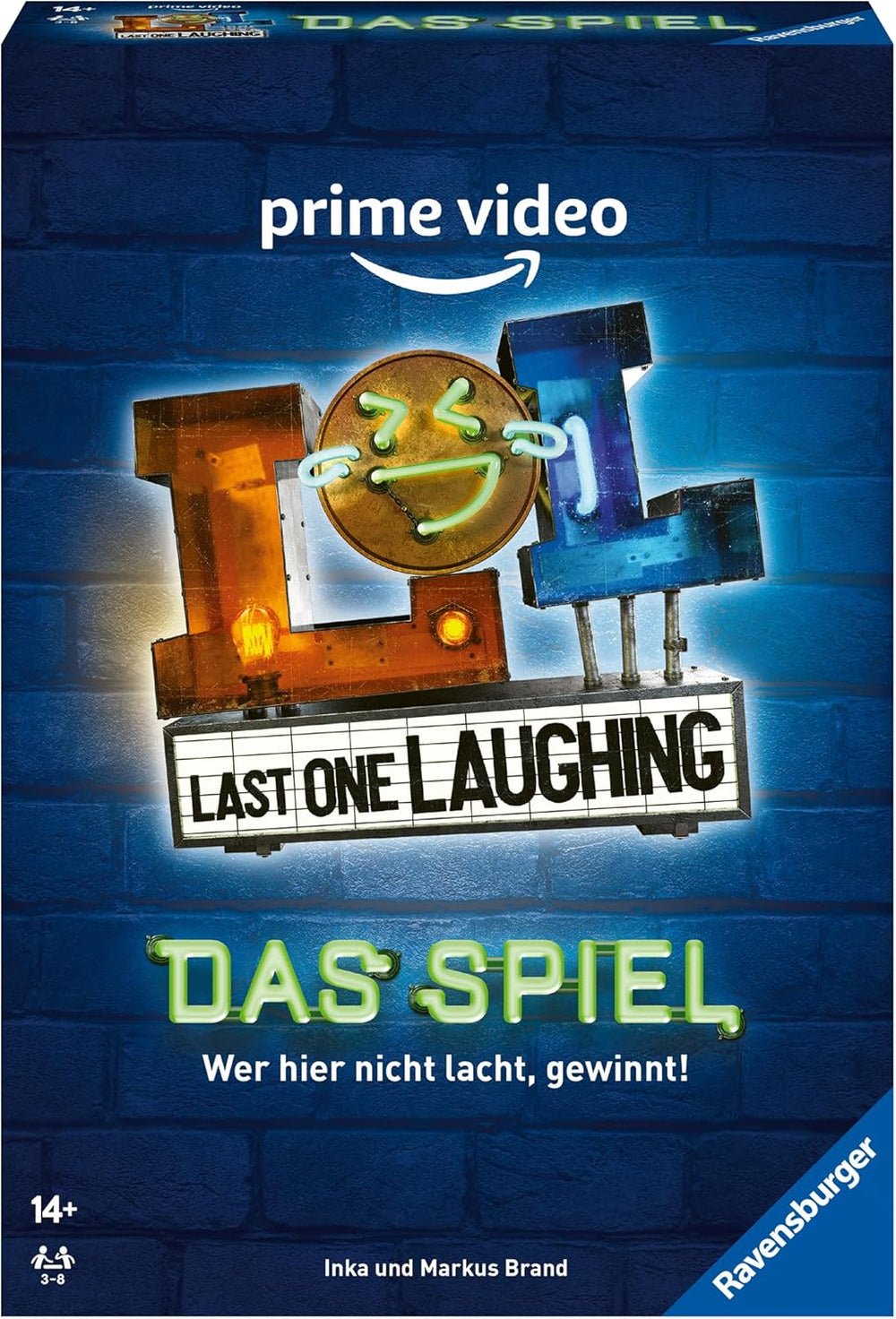 Ravensburger 27524 - Last One Laughing - Le jeu de société basé sur la série, jeu LOL pour 3 à 8 joueurs âgés de 14 ans et plus, plus de 350 tâches pour le défi "Don't Laugh", le jeu de cartes amusant basé sur les saisons 1, 2, 3 et 4 de LOL