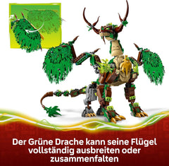 LEGO NINJAGO Le Drache des Lebens - Jeu de Ninja avec figurine Drachenfigur, Mini Monster Mech, 8 figurines et Schwertern - Créations créatives pour les jeunes et les filles à partir de 8 ans et les fans - 71859