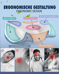 Pernă pentru gât, pernă ortopedică pentru dureri de gât din pernă cu spumă de memorie, pernă ergonomică pentru sprijin optim, pernă de sprijin pentru gât pentru spate lateral și suporturi abdominale Perne ortopedice cervicale Naty Shop