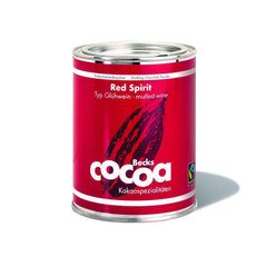 Red Spirit, cacao fin aromatisé au vin rouge, 250 grammes de cacao et chocolat chaud Naty Shop