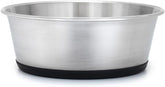 Bol pentru animale de companie Lionto din oțel inoxidabil, 600 ml, bol pentru câini sigur pentru alimente cu bază din silicon antiderapantă, bol cu apă rezistent la rugină pentru câini și pisici, lavabil în mașina de spălat vase