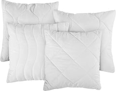 Traumnacht Oreiller roulette confortable, Lot de 4 oreillers, Avec housse matelassée et rembourrage en mousse, 40 X 40 cm, Certifié Oeko-Tex, Fabriqué selon la norme de qualité allemande Oreillers standard Naty Shop Titre par défaut