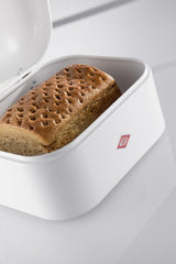 WESCO Boîte à pain simple Grandy en vert menthe, tôle d'acier enduite de poudre, trous d'aération et poignée robuste, boîtes de conservation des aliments Naty Shop