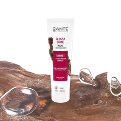 SANTE Naturkosmetik Glossy Shine Mask extract organic de frunze de mesteacăn + complex proteic de 3 ori, mască de păr fără silicon și hidratantă, îngrijire vegană a părului pentru mai multă strălucire și suplețe, 150 ml Masca de par Naty Shop