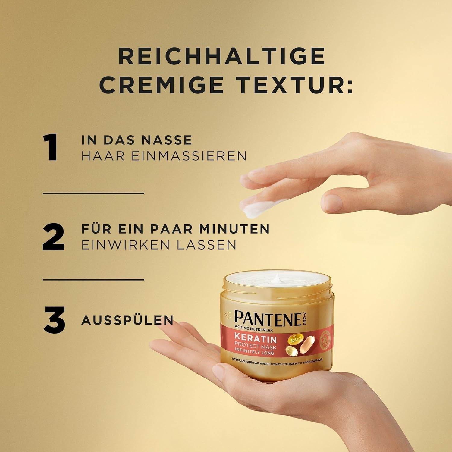Mască de păr Pantene Pro-V Infinite Long Keratin Reconstruct (300ml) Masca de par Naty Shop