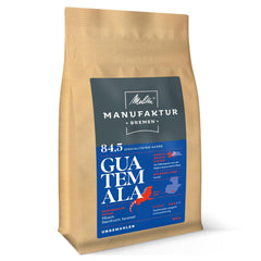 Melitta Manufaktur-Kaffee Guatemala Honey, Spezialitäten, 250g, Ganze Bohnen, Ungemahlen, Single Origin, Sanfte Trommelröstung, Geröstet in Deutschland, Stärke 3