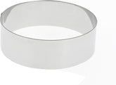 - Cercle à dessert rond en acier inoxydable - Diamètre 10 cm, Hauteur 4,5 cm - 3989.10, Argent