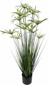 Zypern-Gras Im Topf Grasbusch Groß Gras Ziergras Dekopflanze Künstliches Zyperngras Cyperus Topfpflanze Grünpflanze Künstliche Dekopflanze Staude Ufergras Schilf Katzengras
