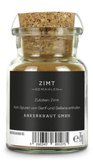 Ankerkraut Zimt, gemahlen, 75g dans un verre Korkenglas