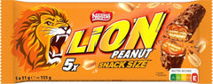Barre de chocolat aux cacahuètes enrobée de chocolat au lait, délicieuse garniture au caramel, cacahuètes et gaufrettes croustillantes, paquet de bonbons en vrac, 1 paquet (5 x 31 g)