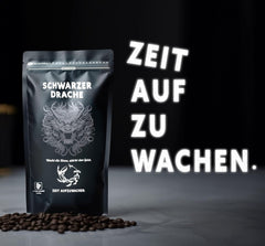 Black Dragon Espresso 100% Robusta - Grains de café torréfiés extra forts - Café très fort et corsé à haute teneur en caféine - Expresso très fort