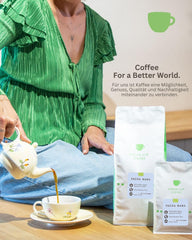 Café - Pacha Mama I 100% Arabica I Kaffeebohnen 1kg I Perfekt für jede Zubereitung - Moka Kanne, Siebträger, Vollaautomat, Brühkaffee mit schokoladig, nussigen Aroman I miltre Röstung