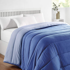 Pikolin Home - Couette réversible 300 G - garnissage nordique bicolore - pour lit 100/105 - confortable, chaude, respirante, vert, 180 X 220 cm Couettes et couettes Naty Shop