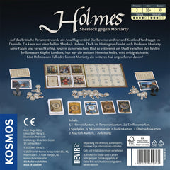 KOSMOS 692766 Holmes - Sherlock contre Moriarty, Jeu à deux joueurs, Jeu Sherlock Holmes, Jeu de société pour exactement 2 joueurs âgés de 10 ans et plus, Jeu de stratégie