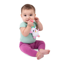Sucette en peluche Bright Starts SootheMate, Licorne - Sucette amovible en forme de sucette pour nouveau-nés et enfants plus âgés