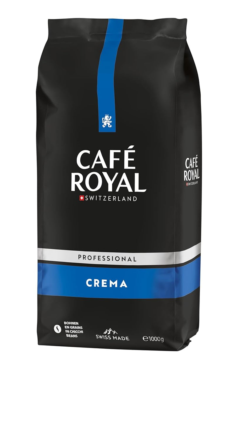 Café Royal Professional Line Crema – Machines à café pour machines automatiques, harmonique, cuisson moyenne, intensité 3/5, 1 kg