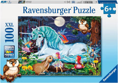 Puzzle enfant Ravensburger - 10793 Dans la forêt enchantée - Puzzle Licorne pour enfants à partir de 6 ans, de 100 pièces au format XXL Puzzle Naty Shop Titre par défaut