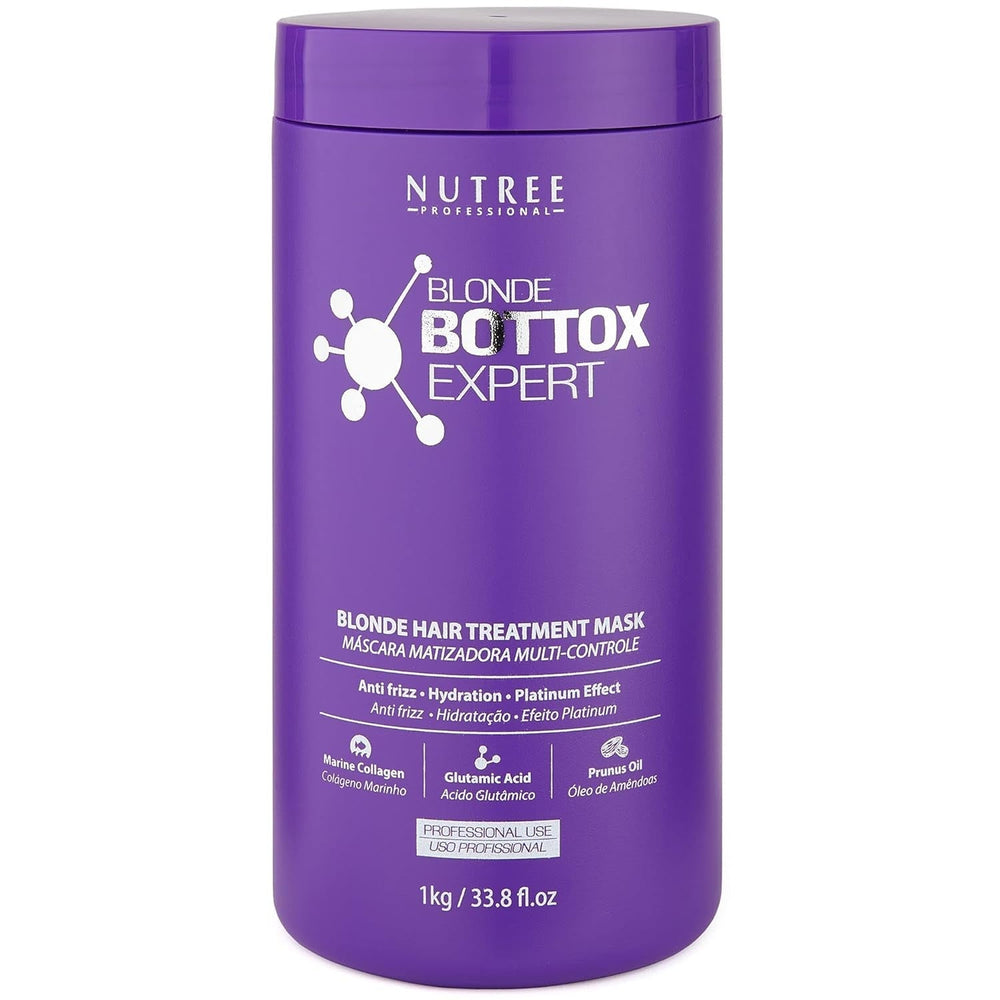TRAITEMENT CAPILLAIRE BLONDE BONDOX 1 kg Masque chauffant violet professionnel - Huile d'olive - restaure l'élasticité et la flexibilité des cheveux, adoucit, hydrate et ajoute de la brillance Naty Shop Hair Mask Titre par défaut