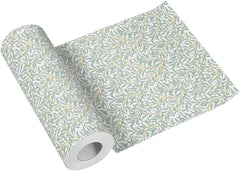 PAW - Chemin de table Airlaid (40 cm x 24 m) I Décorations de table pour communion, confirmation, mariage, anniversaire, garden-party, baptême I Décorations de table Ruban de table élégant - Branche de saule I Branche de saule