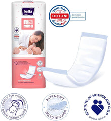 Couches polaires : modèles tout doux pour les femmes venant d'accoucher (1 x 10 couches), idéales pour les femmes en post-partum Mère et Enfant Naty Shop