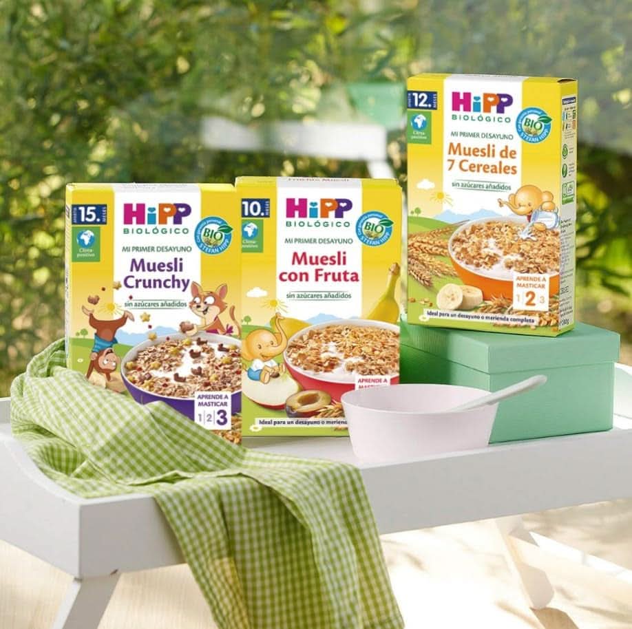 Muesli de fructe ecologic Hipp, pachet de 6 x 200 grame Cereale Naty Shop