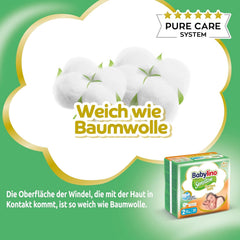 Scutece pentru bebeluși sensibili, mărimea 2, mini (3-6 kg), 192 scutece