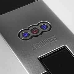 Machine à expresso multicapsules Princess 5 en 1 – Compatible avec Nespresso, Dolce Gusto, Lavazza a Modo Mio et ESE Pads, capacité 0,8 L, 1450 W, argent, noir