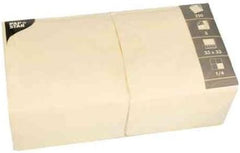 Serviettes, 3 épaisseurs 1/4 plis 33 cm x 33 cm crème Pour chaque fête et célébration. Quantité : 250 pièces