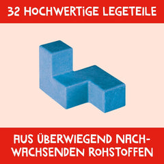 Kosmos 683160 Ubongo 3-D Family, Jocul popular de acțiune și puzzle 3D pentru întreaga familie, Jocul clasic de societate și petrecere pentru gândire logică pentru 1-4 jucători