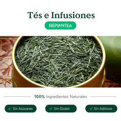 Thé vert japonais Gyokuro biologique (100 g) | Thé en vrac premium | Goût umami raffiné et douceur délicate | REPLANTER