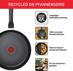Tefal Recycled on, poêle en aluminium 100% recyclé, revêtement antiadhésif, induction Casseroles et poêles Naty Shop