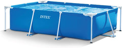 Krystal Clear SX925 Système de Filtration à Sable, Capacité de Circulation 2 000 l/h, 26642, Piscine Rectangulaire et Cadre Blanc - Piscine Hors Sol - 300 x 200 x 75 cm, Bleu