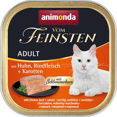 animonda Vom Feinsten Nourriture humide pour chat adulte, variété poulet, 6 x 100 g