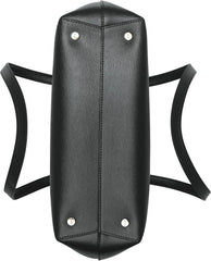 DKNY Bryant Medium Sac fourre-tout en cuir pour femme, Noir/Or Sacs pour femme Naty Shop