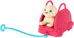Barbie-Spielzeug, Chelsea-Puppe und Accessoires, Reiseset mit Hündchen und 6 Teilen, einschließlich Hundetragekorb, HJY17