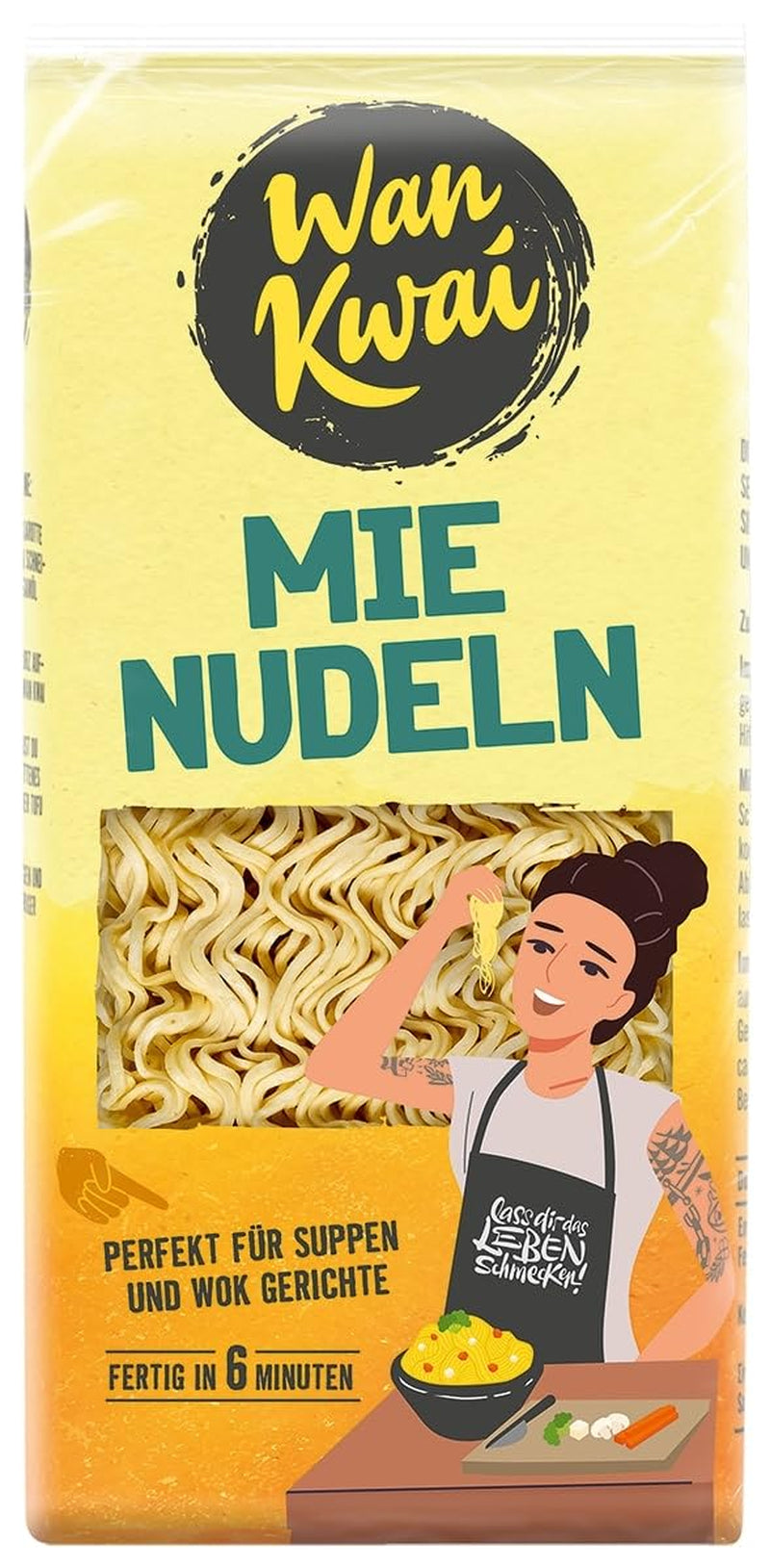 Nouilles Wan Kwai Mie 250g : Polyvalentes dans les soupes et les plats au wok, préparées rapidement en 6 minutes, découvrez le goût de la cuisine asiatique et bénéficiez d'ingrédients de haute qualité.
