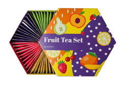 ACORUS | Service à thé aux fruits de luxe | Coffret cadeau de thés naturels en 6 saveurs | Tisanes, thés aux fruits | Assortiment de thés | Boîte à thé de 60 sachets de thé