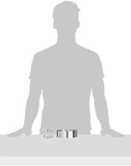 - Cercle à gâteau en acier inoxydable - diamètre 14 cm - hauteur 4,5 cm - 3989.14, argent