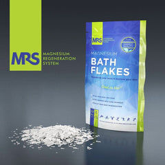 MRS fulgi de clorură de magneziu 100% naturali - săruri de baie ideale pentru o baie de picioare, baie completă și împotriva deficienței de magneziu - 4 Kg Duș și baie Naty Shop