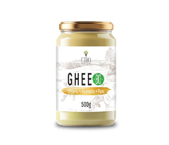 Cibo Bio Ghee 500g – Milch aus Parma und Reggio Emilia – Hergestellt in Italien – Weidekühe – Rauchpunkt 250°C – Aus Centrifugensahne
