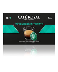 Espresso Forte 50 dosettes pour machine Nespresso professionnelle - Intensité 7/10 - UTZ-zertifiziert & Espresso Decaffeinato 50 dosettes pour machine Nespresso professionnelle - Intensité 7/10
