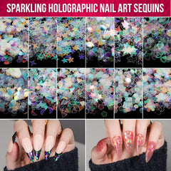 FANDAMEI Nail Art Brush Set, 15 pièces de pinceaux pour pinceaux à ongles en gel, 5 pièces de stylos à points, 10 rouleaux de pinceaux à bandes, des pinceaux à strass, des paillettes ultra fines pour vernis à ongles