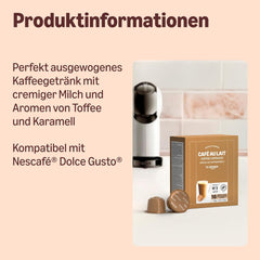 par Amazon Café au Lait Dolce Gusto capsules de café compatibles, 48 capsules (3 Packungen mit je 16 Stück)