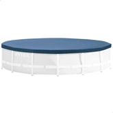 Abri de piscine rond Intex 28031 - Abri de piscine - Ø 366 cm - Pour piscines à cadres métalliques et prismatiques, Bleu foncé