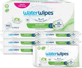 Lingettes humides WaterWipes Sensitive+ Hydrating Boost, lingettes hydratantes, 360 pièces (paquet de 6), nettoyage 3 en 1, soin, hydratation, 99 % d'eau d'aloe vera, lingettes pour bébé non parfumées