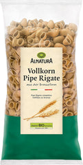 Pipe Rigate pâtes complètes biologiques, végétaliennes, 500 g